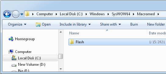 flash folder